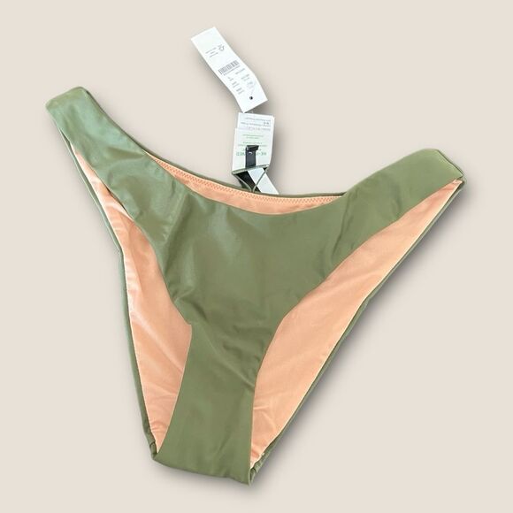 Olive green bikini bottom size Small , NWT - Picture 2 of 6